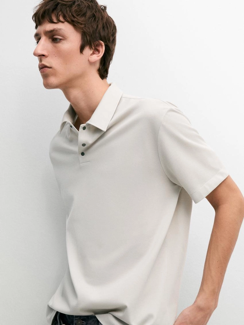 Поло с коротким рукавом из 100% хлопка