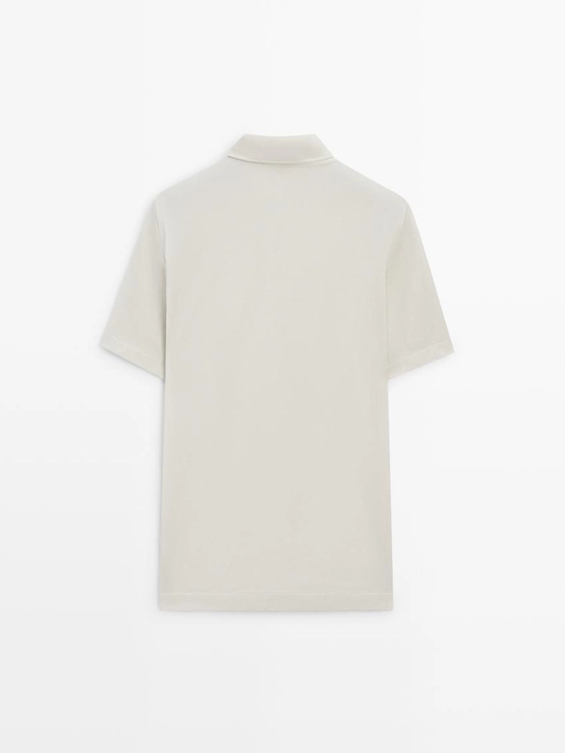 Поло с коротким рукавом из 100% хлопка