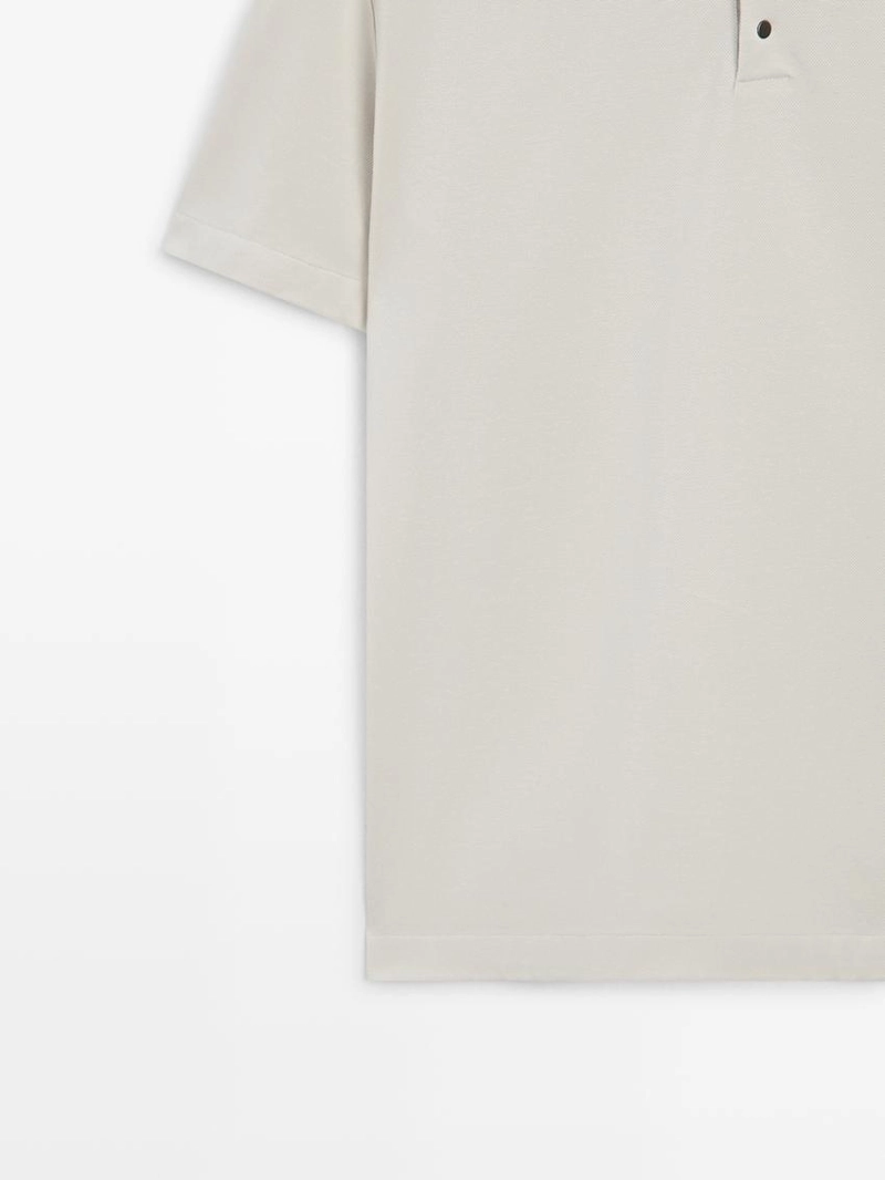 Поло с коротким рукавом из 100% хлопка