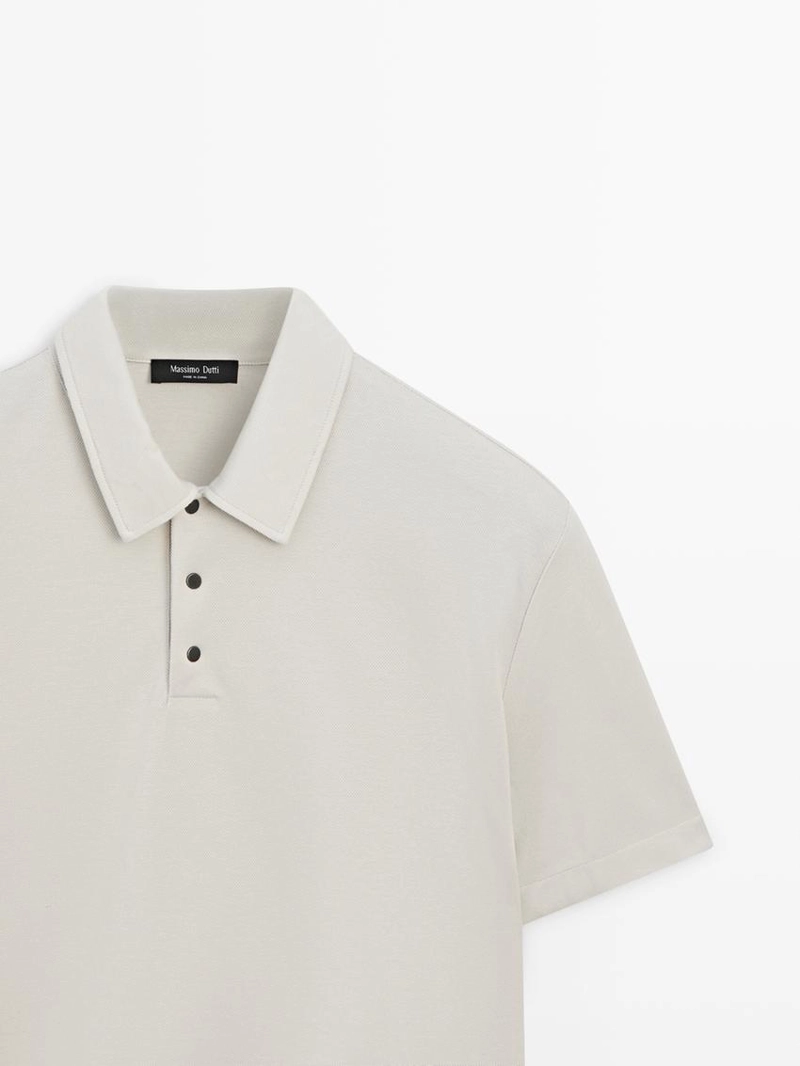 Поло с коротким рукавом из 100% хлопка