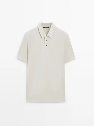 Поло с коротким рукавом из 100% хлопка- Заказать в России