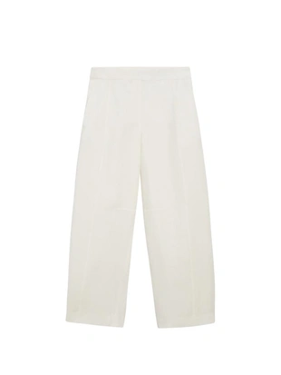 Льняные брюки силуэта бочонок- Заказать в России
