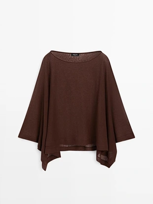 Потоковый плащ из льняной смеси- Заказать в России