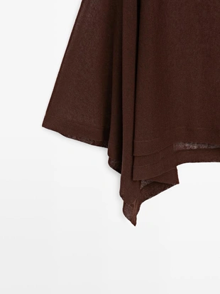 Потоковый плащ из льняной смеси- Заказать в России