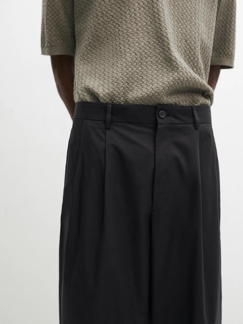 Хлопковые брюки с двойными стрелами