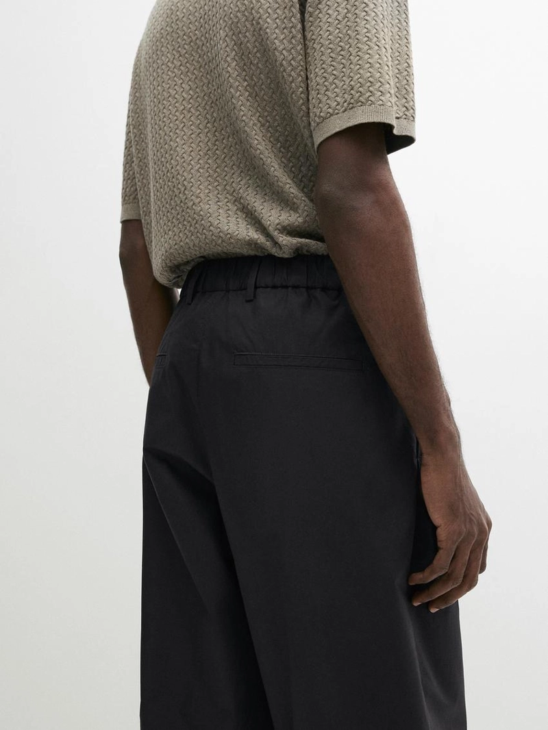 Хлопковые брюки с двойными стрелами