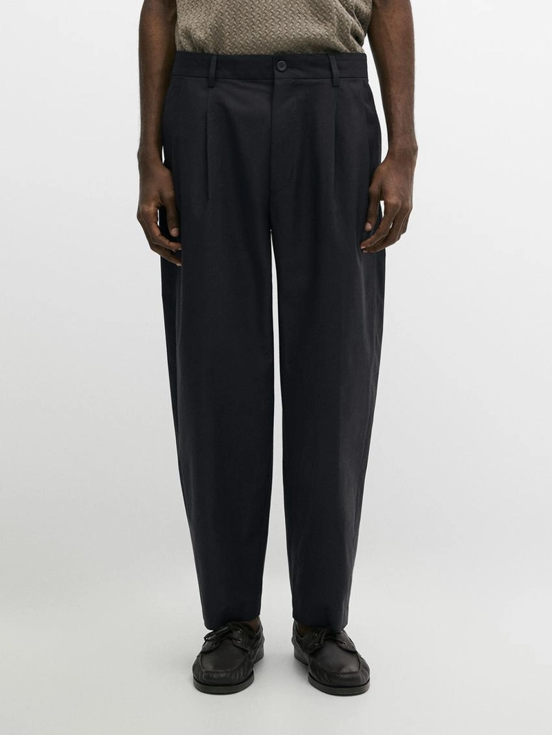 Хлопковые брюки с двойными стрелами