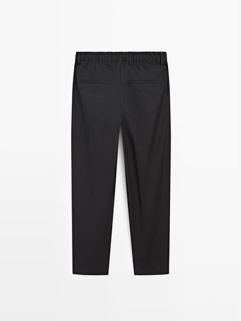 Хлопковые брюки с двойными стрелами