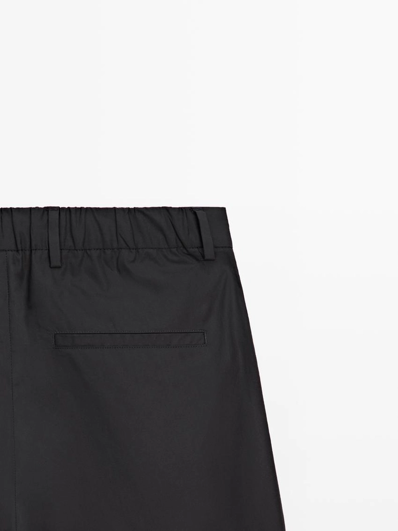 Хлопковые брюки с двойными стрелами