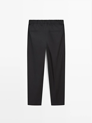 Хлопковые брюки с двойными стрелами- Заказать в России