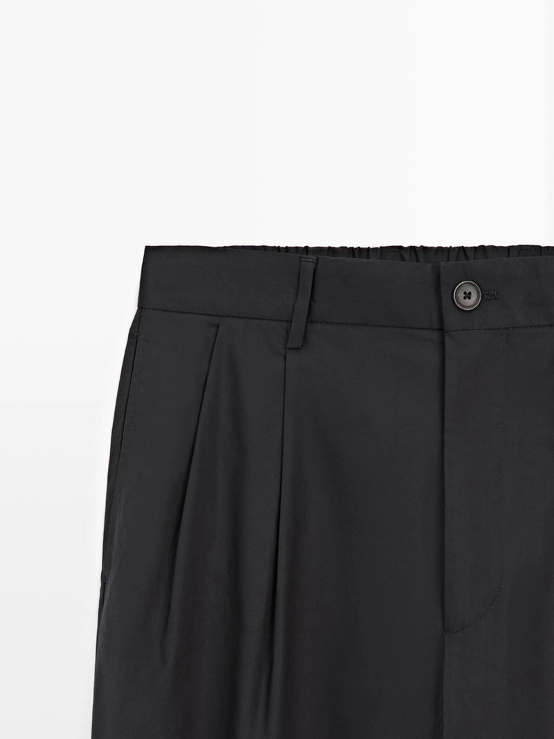 Хлопковые брюки с двойными стрелами