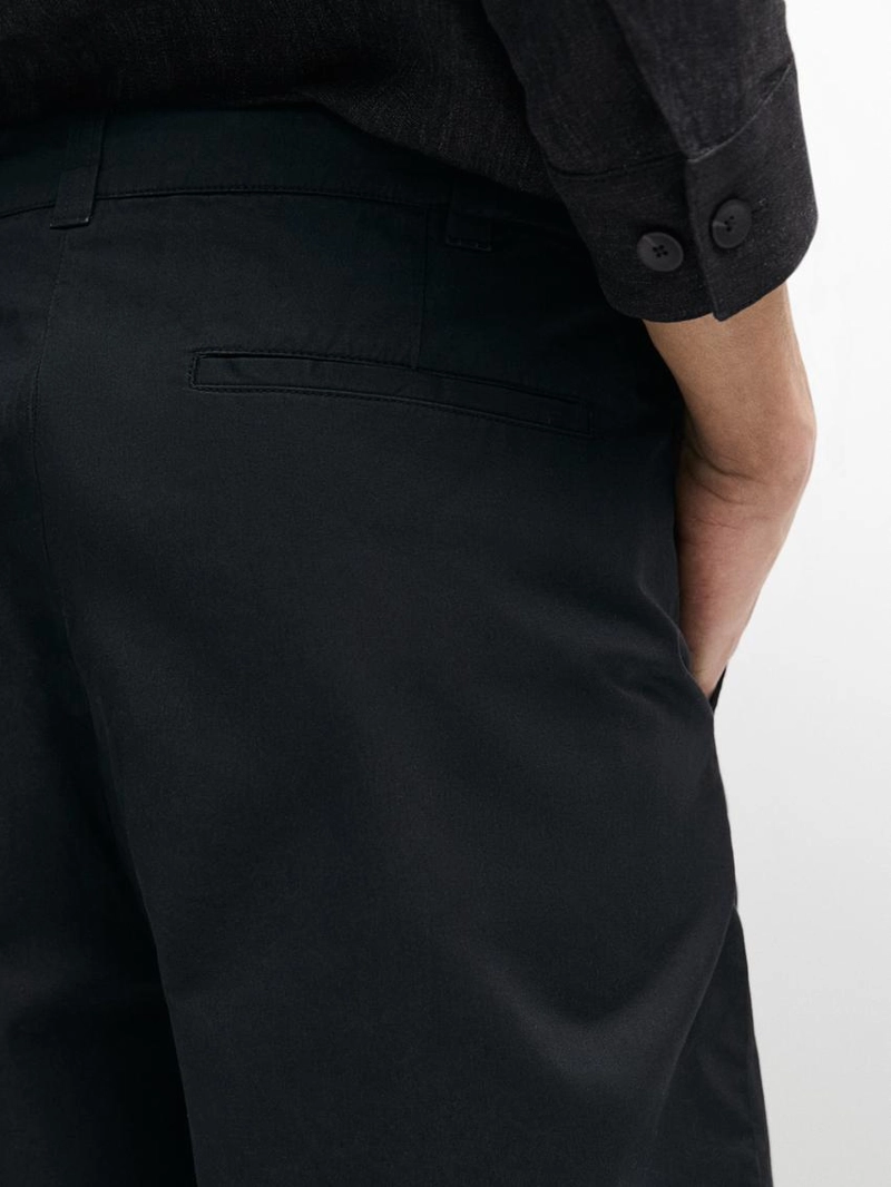 Хлопковые бермуды с деталями на талии