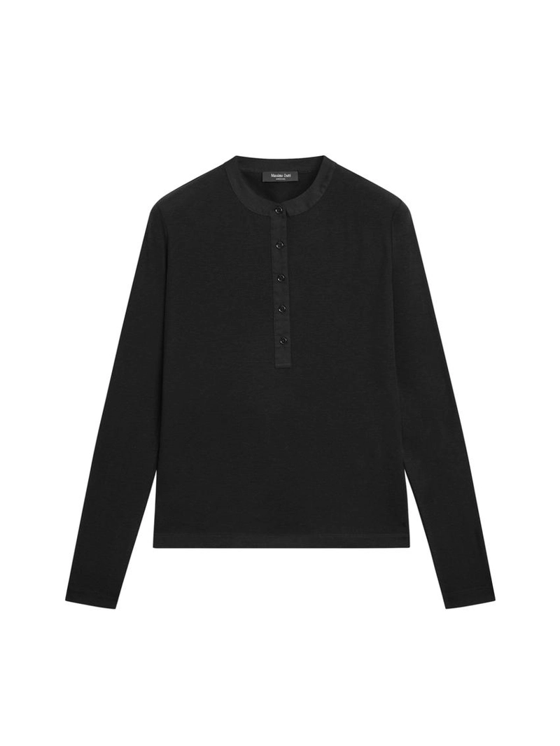 Водолазка из шерстяной смеси с застежкой на пуговицы