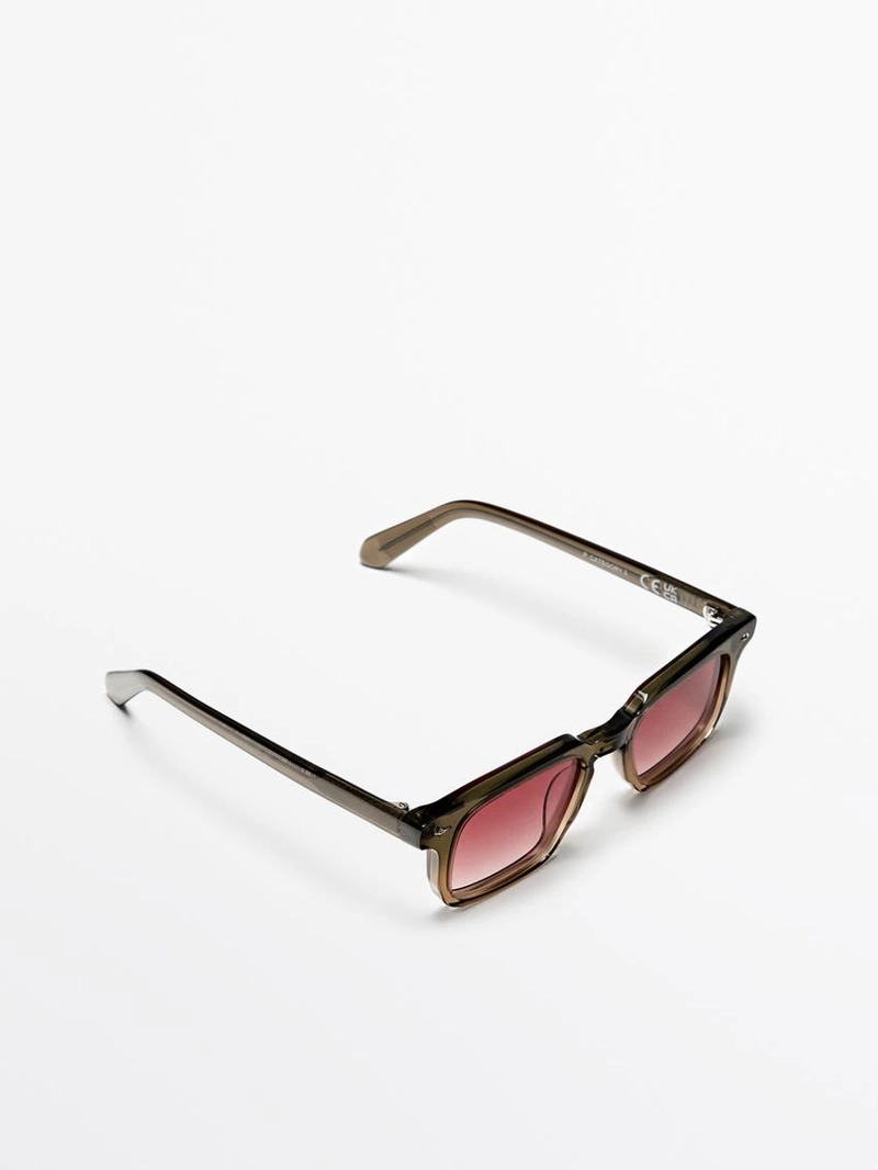 Узкие прямоугольные солнечные очки