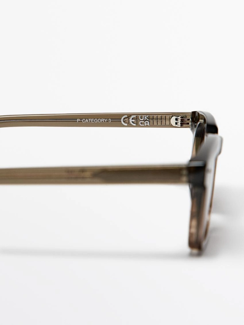 Узкие прямоугольные солнечные очки