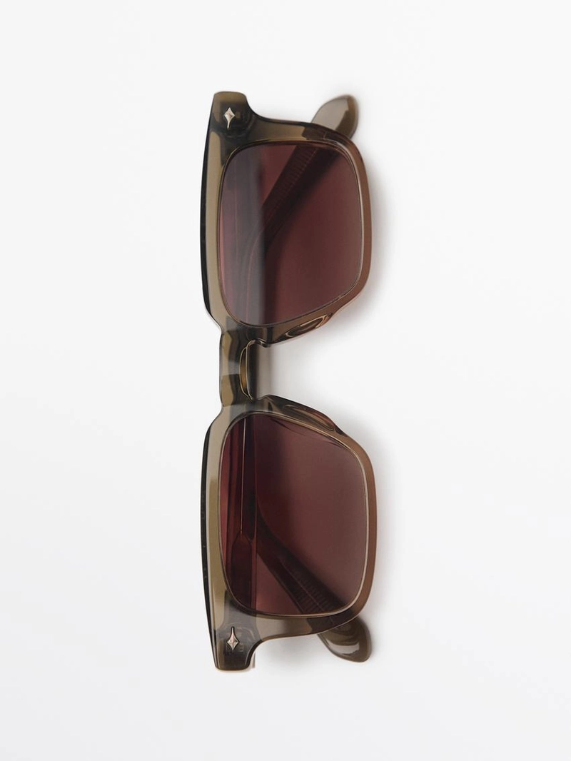 Узкие прямоугольные солнечные очки