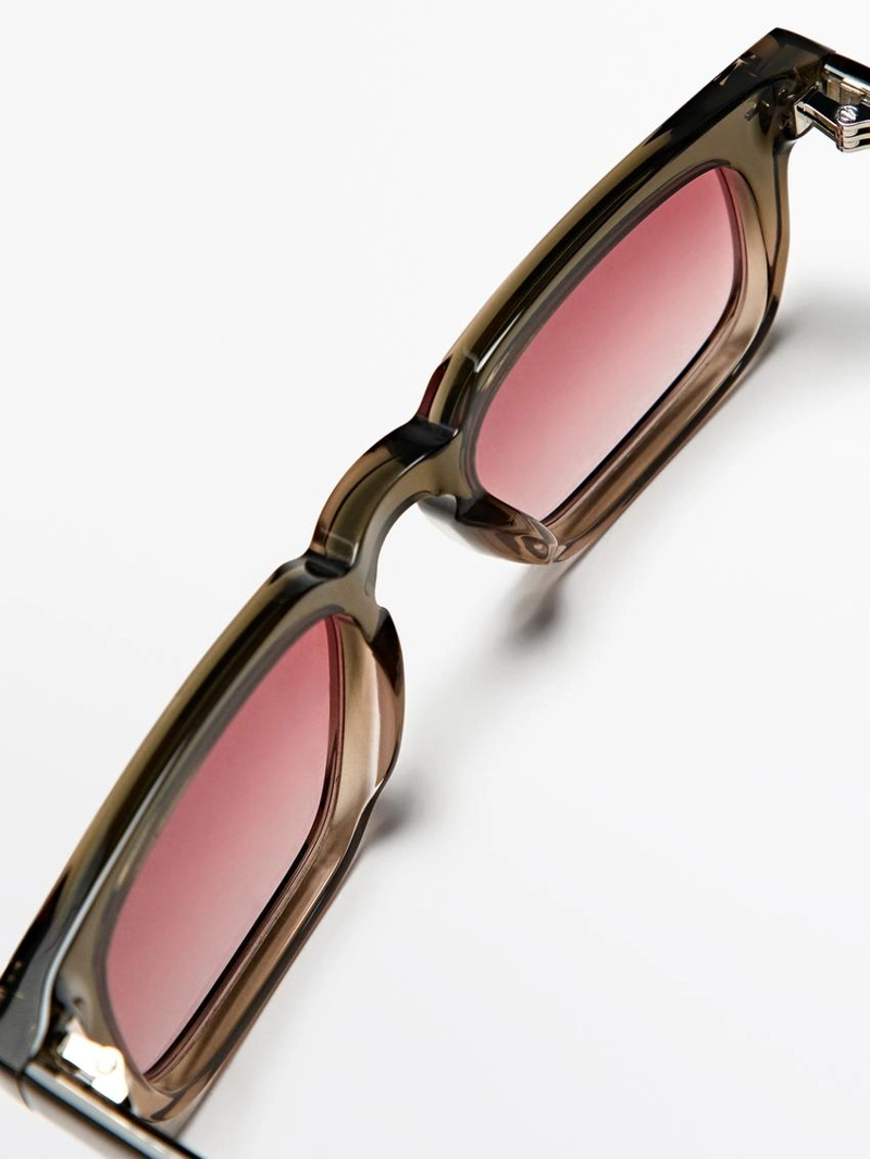 Узкие прямоугольные солнечные очки