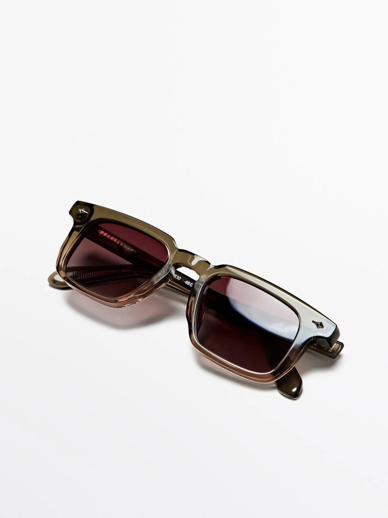 Узкие прямоугольные солнечные очки