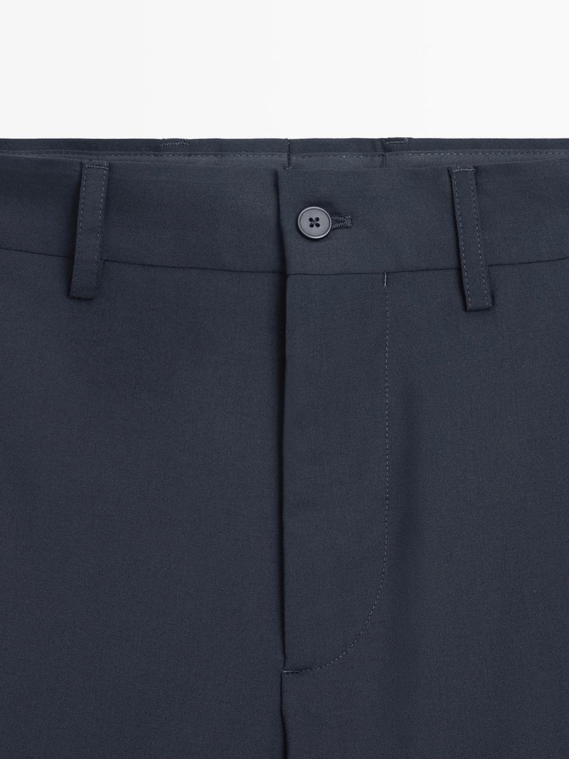 Широкие брюки из прохладной шерсти для костюма