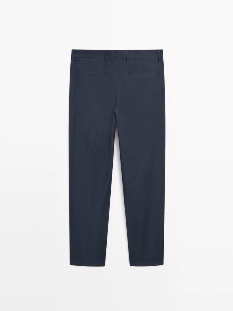 Широкие брюки из прохладной шерсти для костюма