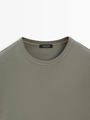 Футболка с коротким рукавом из 100% хлопка- Заказать в России