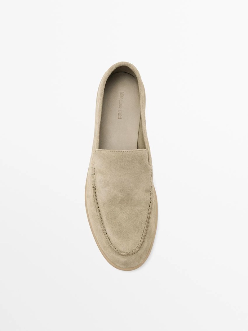 Мокасины из разделанной кожи