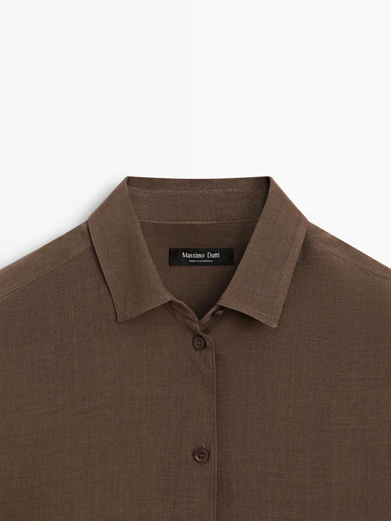 Рубашка свободного кроя с воротником рубашки