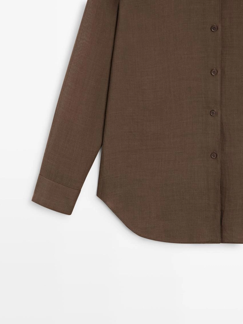 Рубашка свободного кроя с воротником рубашки