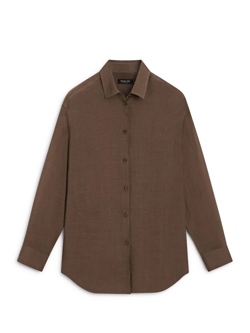 Рубашка свободного кроя с воротником рубашки