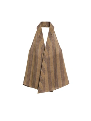 Жилет с принтом и перекрещивающимся вырезом- Заказать в России