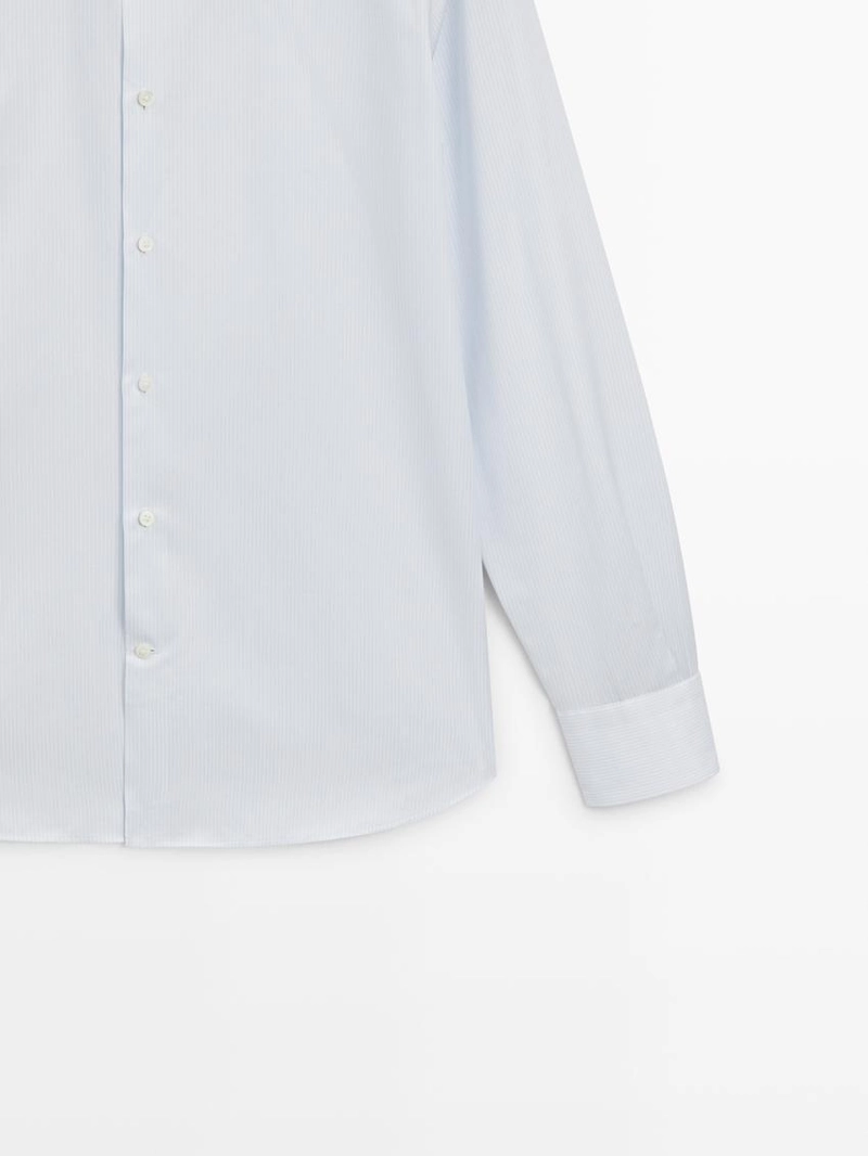 Рубашка slim fit из 100% хлопка