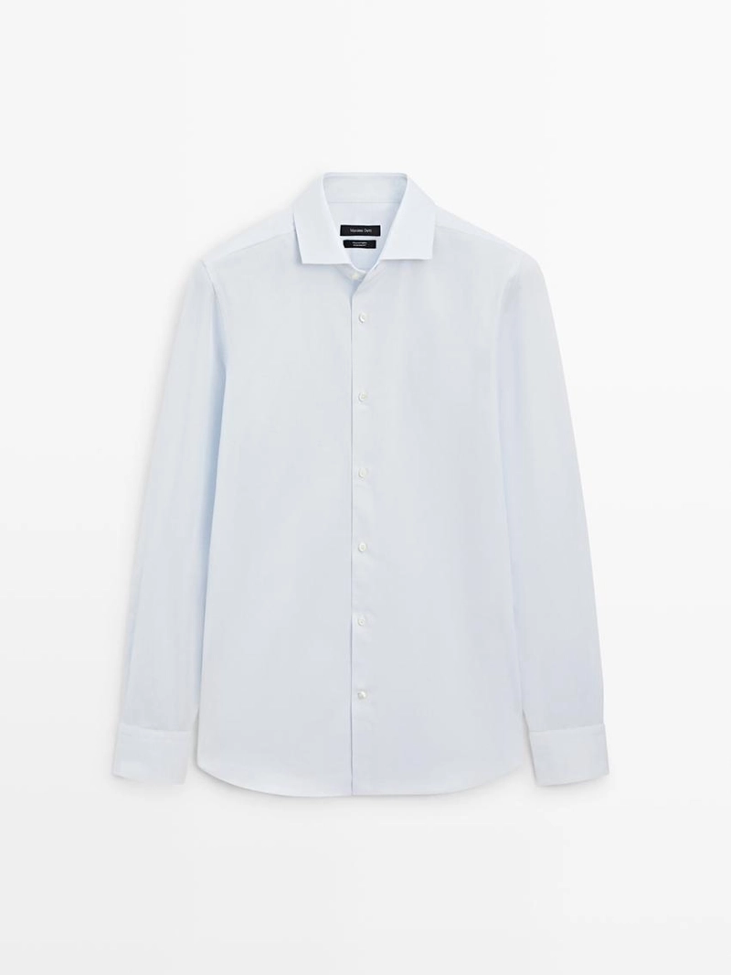 Рубашка с текстурой из 100% хлопка