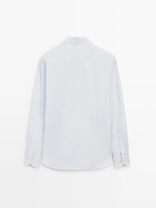 Рубашка с текстурой из 100% хлопка- Заказать в России