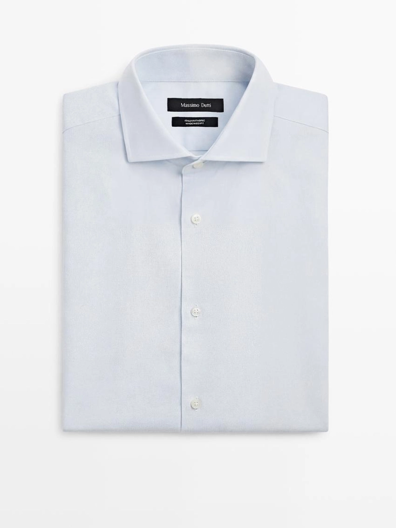 Рубашка с текстурой из 100% хлопка