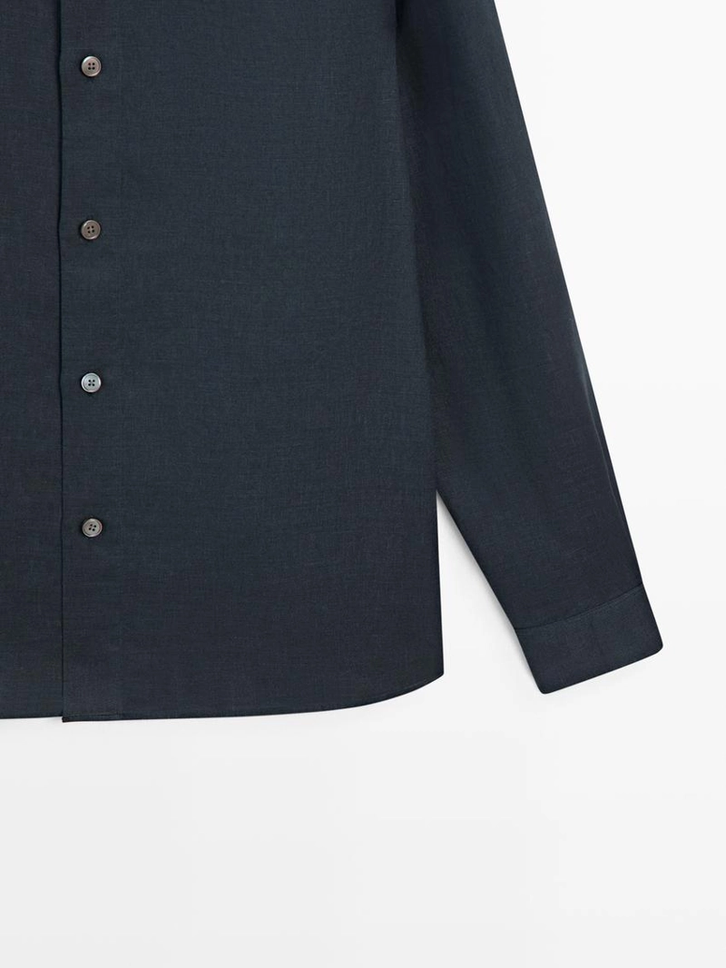 Рубашка свободного кроя из 100% льна