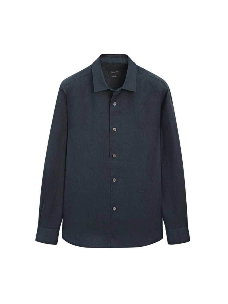 Рубашка свободного кроя из 100% льна