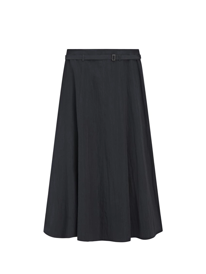 Длинная юбка с деталями пояса