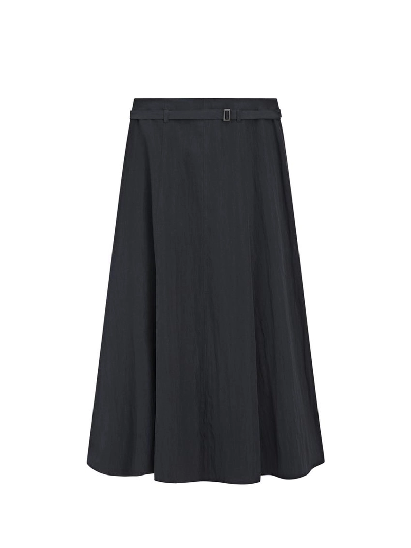Длинная юбка с деталями пояса