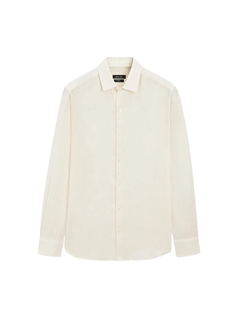 Рубашка из льна с регулярной посадкой