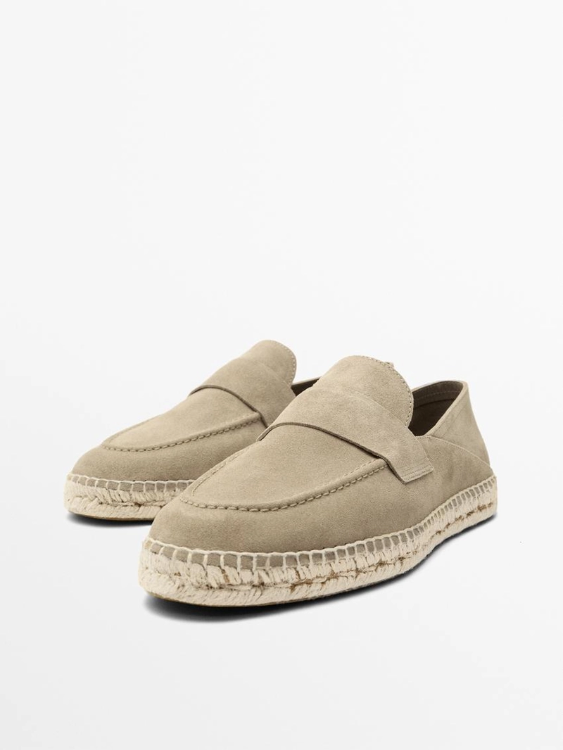 Эспадрильи из разделанной кожи с деталью монетки