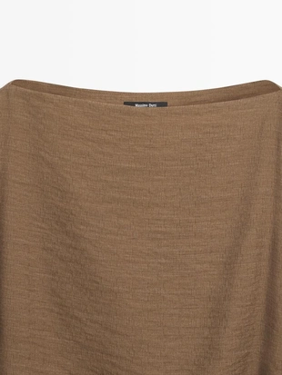 Асимметричная блуза с капюшоном- Заказать в России