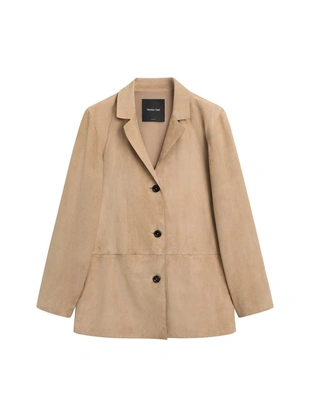 Замшевый блейзер с карманами- Заказать в России