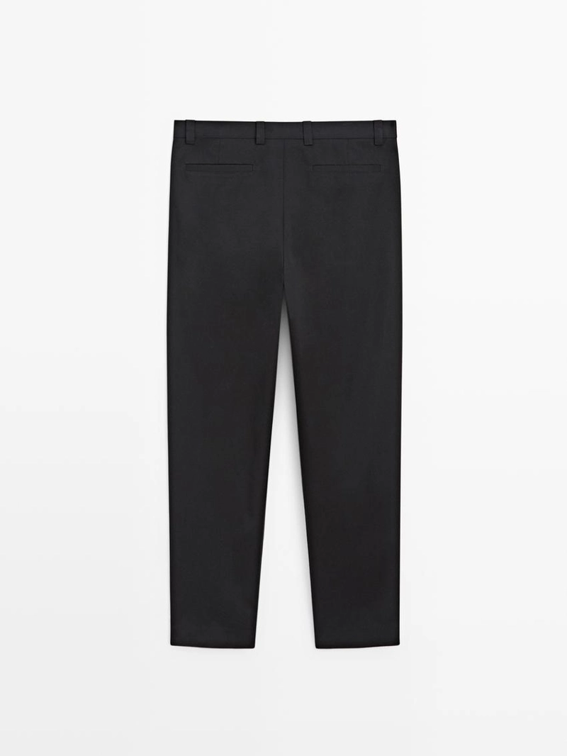 Хлопковые брюки с ластиком