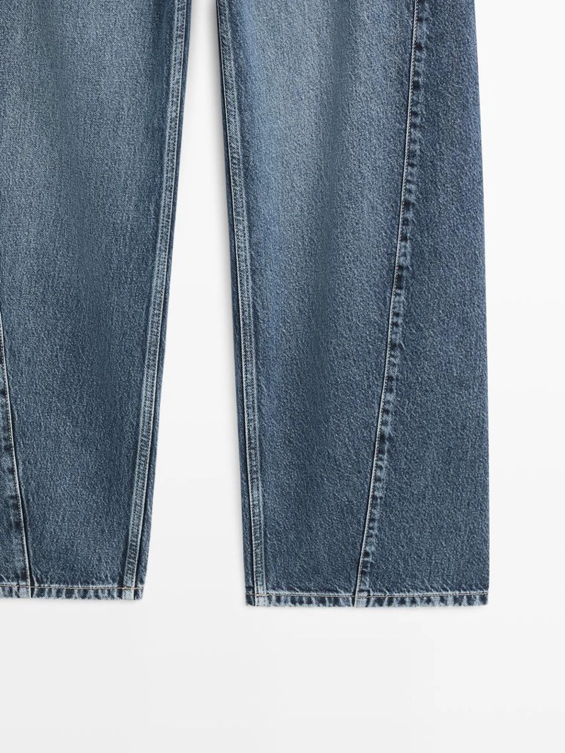 Джинсы с бочонковым кроем