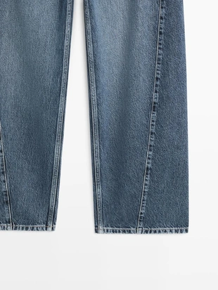 Джинсы с бочонковым кроем- Заказать в России