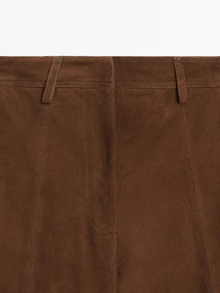 Шорты бермуды из замши- Заказать в России