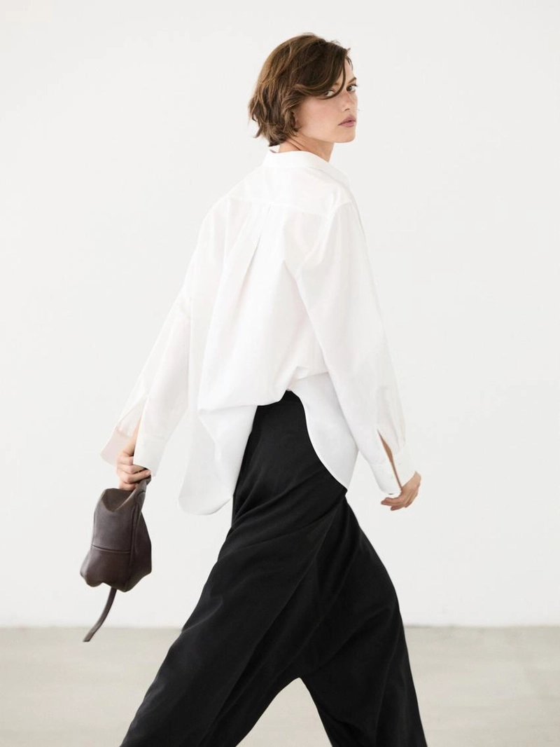 Рубашка из 100% хлопкового поплина