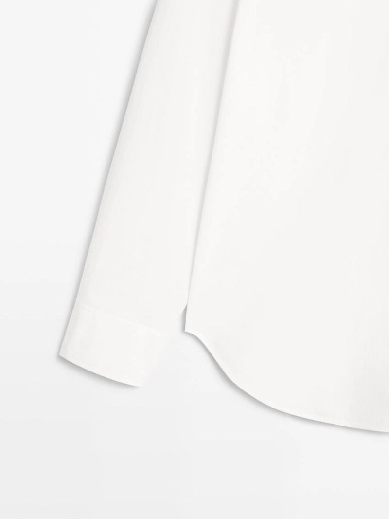 Рубашка из 100% хлопкового поплина