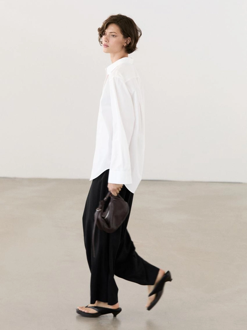 Рубашка из 100% хлопкового поплина