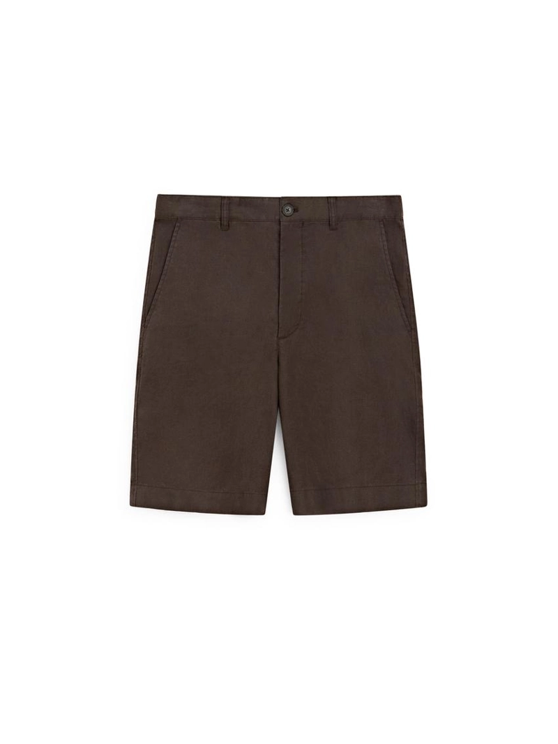 Длинные льняные бермуды